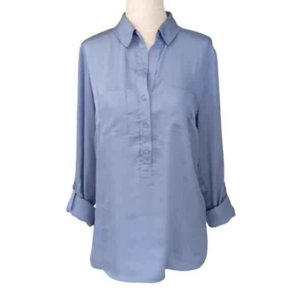 The Limited Half-button Blouse - Picture 1 of 8